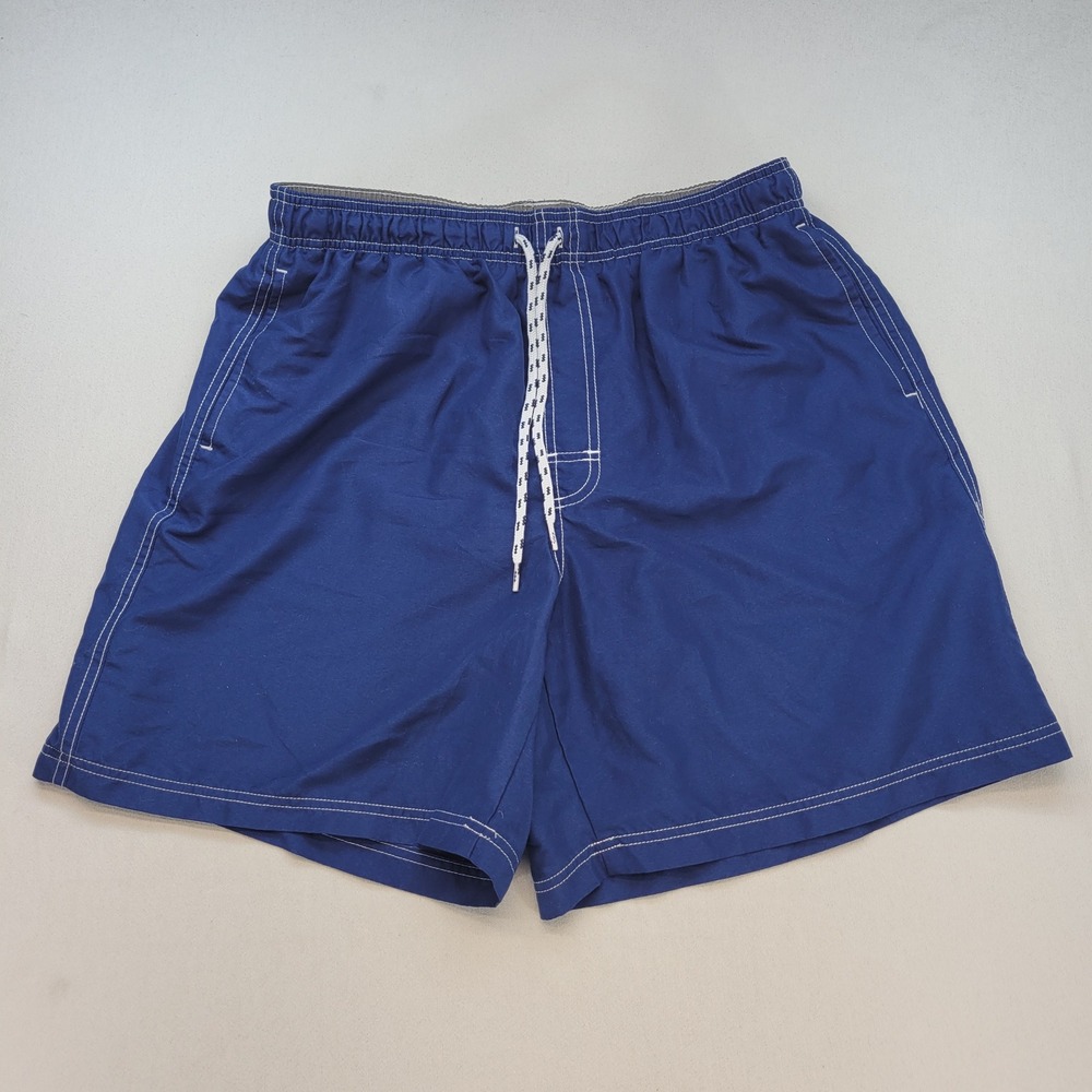 Croft & Barrow Swim Trunks Mens XL Blue Casual Mesh Lined Pockets Pockets